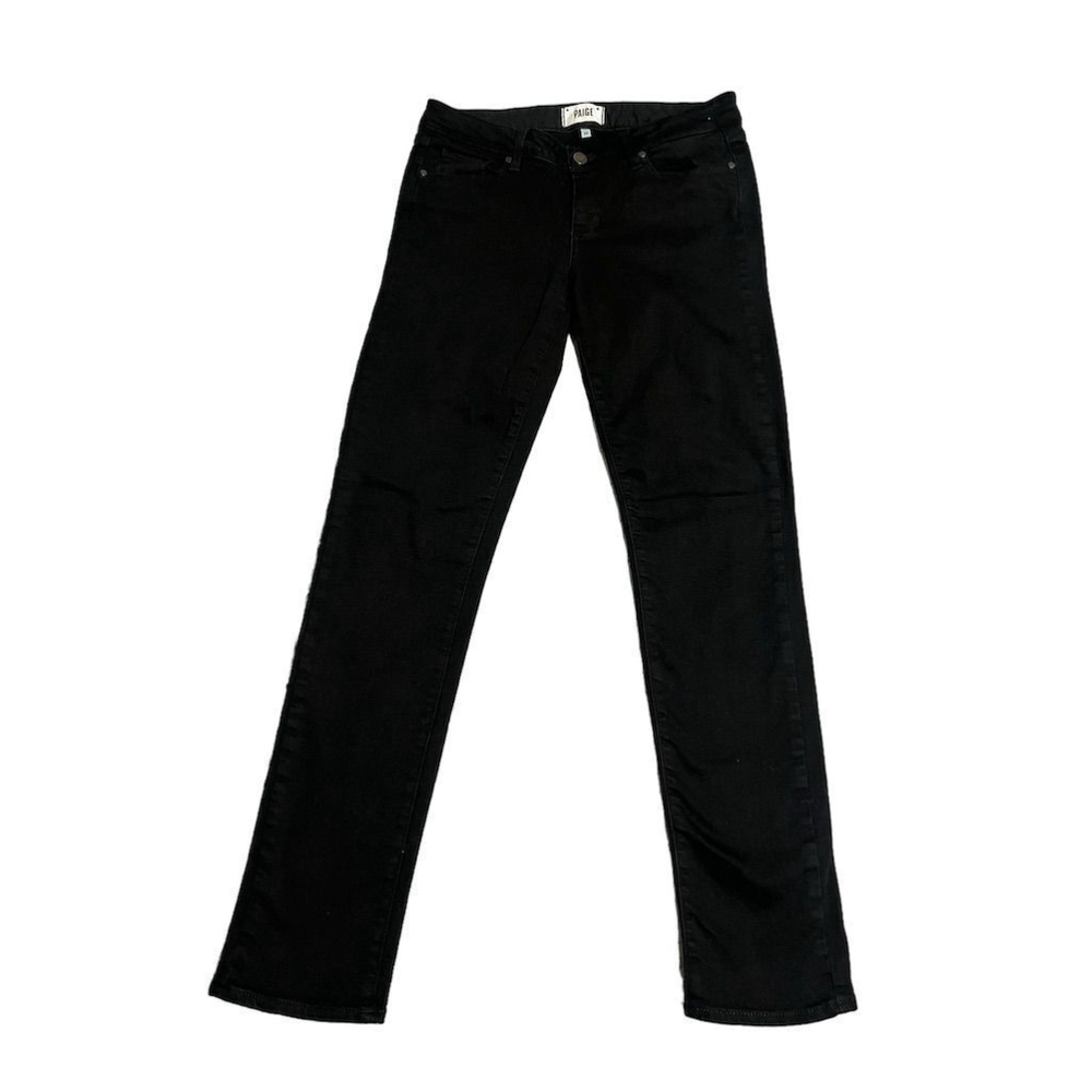 Paige Jeans Women's Size 29 Skyline Skinny Black Full Length Tapered Pants NEW
